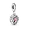 Pandora Double Halo Heart Charme 791476C01-1