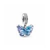 Pandora Blue Murano Glass Butterfly Dangle Berlock 792698C01-1