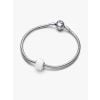 Pandora White Mini Murano Glass berlock 793118C00
