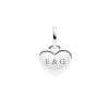 Pandora Blue Glitter Engravable Heart Charme 793932C01
