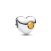 Pandora Engravable Honey Stone Heart Charme 794161C11