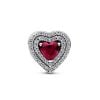 Pandora Timeless Sparkling Red Levelled Heart hela 799218C02-1