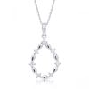 Hopeinen kaulakoru, pisara BOL-N0958Z/40-45-1