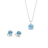 Brilliant Star Schmuckset, hellblauer Topas