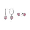 Pandora Pink Heart Ohrring-Set