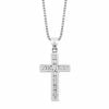 Silber Kreuz Halskette D24504N-A-18-45.0CM-1