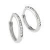 Weißes Goldiset Diamanten Ohrringe D/EE1057-02-1