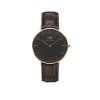 Daniel Wellington Classic Black York Rose 36mm -rannekello DW00100140-1