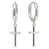 Hopeiset ristikorvakorut E-23399-1