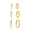 Edblad  Triple Pair Hoops Gold 11/13/16mm 125185