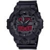 Casio G-Shock Black & Bold Red GA-700BBR-1AER