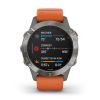 Garmin Fenix 6 Sapphire Titanium-Orange 010-02158-14-3