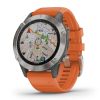 Garmin Fenix 6 Sapphire Titanium-Orange 010-02158-14-5