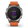 Garmin Fenix 6 Sapphire Titanium-Orange 010-02158-14-2