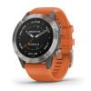 Garmin Fenix 6 Sapphire Titanium-Orange 010-02158-14-4