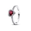 Pandora Elevated Fuchsia Rose Heart Ring 198421C13