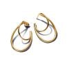 Pandora Organically Shaped Double Hoop korvakorut 263870C00-1