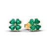 Pandora Green Lucky Clover Stud korvakorut 264500C01