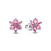 Pandora Herbarium Sparkling Pink Flower Stud korvakorut 292633C02