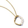 Pandora Organically Shaped Circle & Treated Freshwater Cultured Pearls kaulakoru 60 cm 363254C01-0