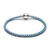 Pandora Blue Cord Box Chain Bracelet (19 cm) 593816C01-2