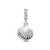 Pandora Coral-coloured Shell Double Dangle Charme 793821C01-2