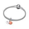 Pandora Coral-coloured Shell Double Dangle Charme 793821C01-3