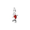 Pandora Red Murano Glass Koi Fish Mini Dangle Charm hela 793863C01-1