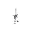 Pandora Red Murano Glass Koi Fish Mini Dangle Charm hela 793863C01-2