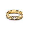 Pandora Heart Cuban Chain Ring 164386C01