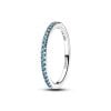 Pandora Sparkling Aquamarine Half-Eternity Band Ring 192999C03