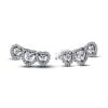 Pandora Halo Heart Trilogy Stud Ohrringe 294411C01