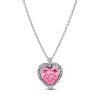 Pandora Pink Halo Heart Collier Halskette 394414C01-45
