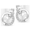 Silber  Zucht Ohrringe EB0912-02-1