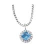 Brilliant Star Schmuckset, blauer Topas