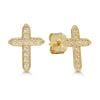 Gold Ohrringe, Kreuzen K-E53204Z-1