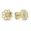 Gold Ohrringe, Blume K-E95208Z-1