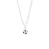Silberne Halskette, Fußball M243507-RHY1