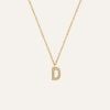 Mockberg Petite Stone Letter, D halsband MB0074-1