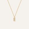 Mockberg Petite Stone Letter, E Halskette MB0075-1
