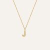 Mockberg Petite Stone Letter, J Halskette MB0080-1