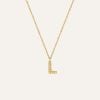 Mockberg Petite Stone Letter, L Halskette MB0082-1