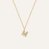Mockberg Petite Stone Letter, M Halskette MB0083-1