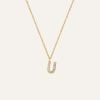 Mockberg Petite Stone Letter, U halsband MB0091-1
