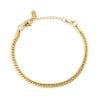 Mockberg Serpentine Chain Gold Armband