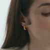 Mockberg Ribbed Hoops Ohrringe MO228