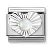Nomination Classic Heart White Opal 330508/07-1