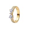 Pandora Sparkling Bow Double-row Ring 163552C01