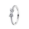Pandora Sparkling Bow Ring 193510C02