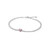 Pandora Pink Sparkling Heart Tennis Armband 590041C03